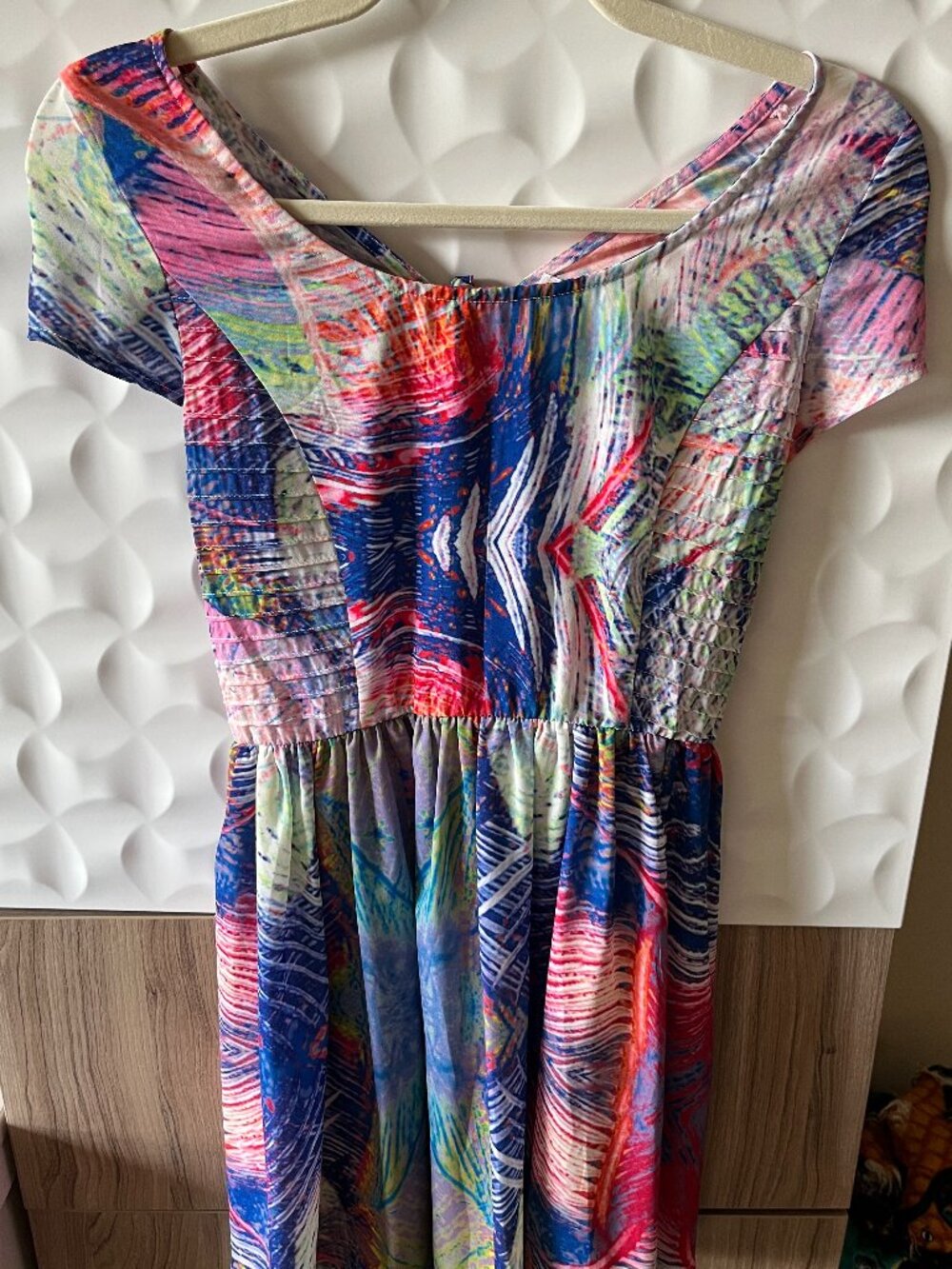 Mint Australia Multi-Color Abstract Print Dress - Size Small